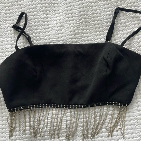 Revolve Superdown Irina Crystal Fringe Top - Picture 4 of 6